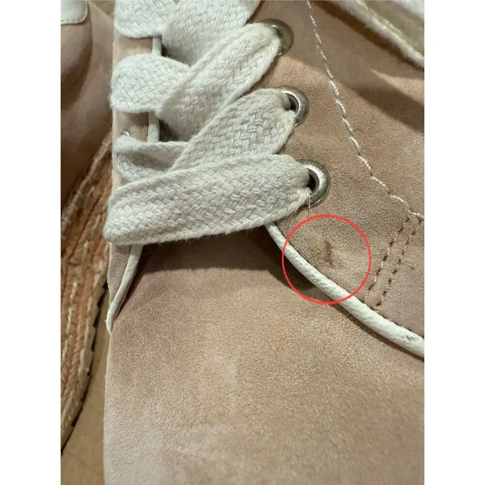Joie Dabna Suede Platform Espadrille Wedge Sneaker Womens EU 39 US 9 Blush Pink